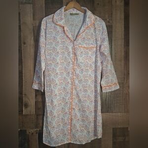 Rockflowerpaper 100% Cotton Beach Tunic Size Large Bicycle Print